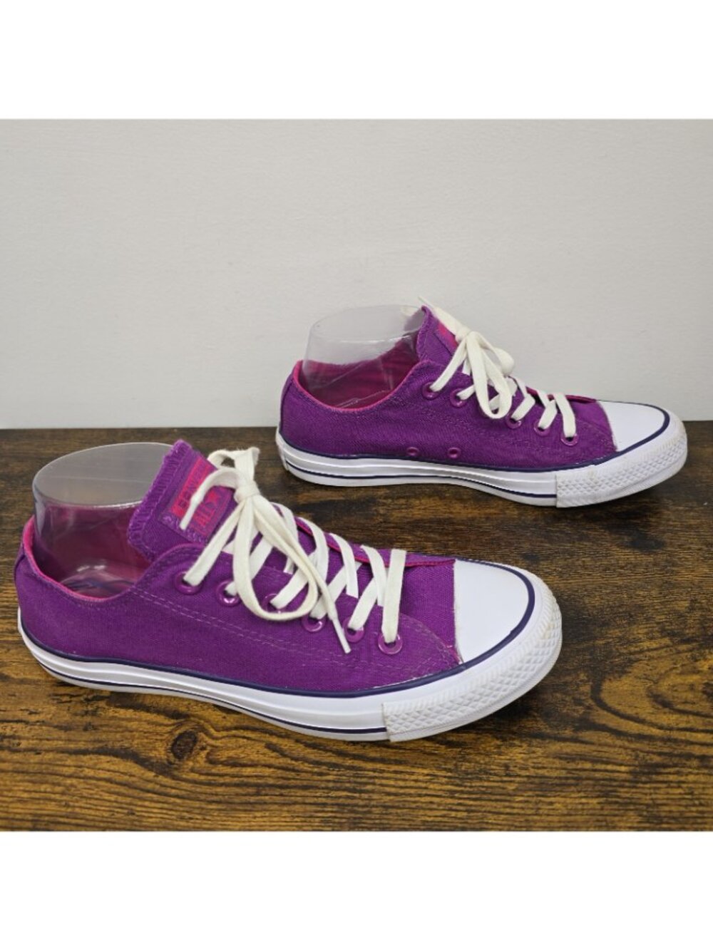 Converse All Star Shoes Womens Size 8 Mens 5.5 Canvas Lace Up Sneakers Purple - Picture 2 of 8
